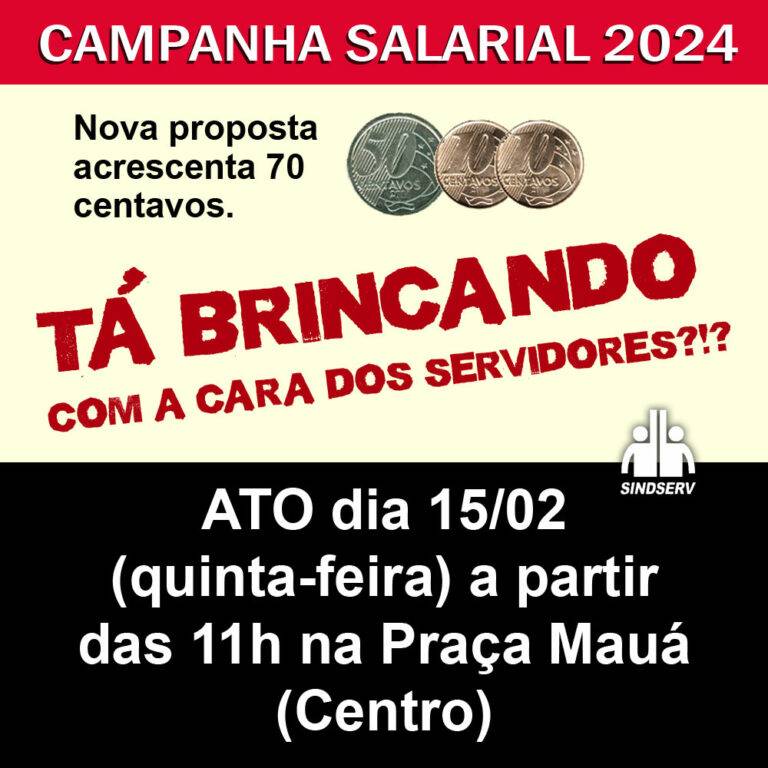 Ato Da Campanha Salarial Sindserv Santos