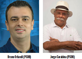 Fotos de: Bruno Orlandi (PSDB) e Jorge Carabina (PSDB)