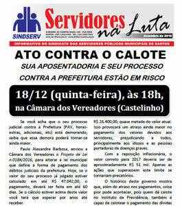 Cartaz ATO CONTRA O CALOTE