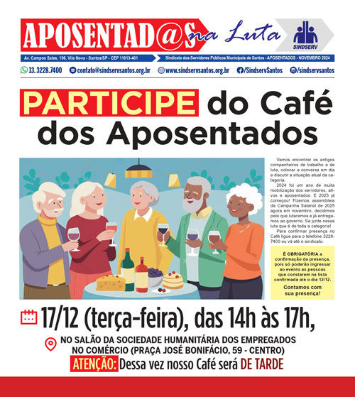 Boletim APOSENTADOS NA LUTA #04 (novembro de 2024)