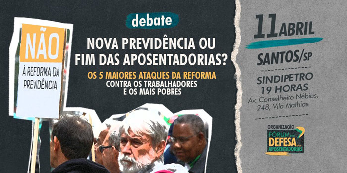 Cartaz do debate