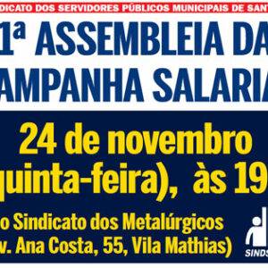 Cartaz da assembleia