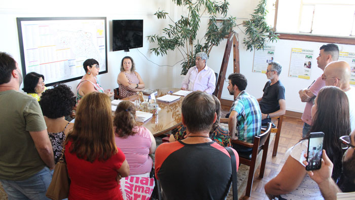 Foto da primeira reunião com o governo sobre a Campanha Salarial 2019