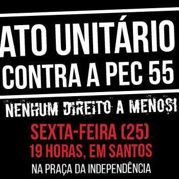 Cartaz do ato unificado