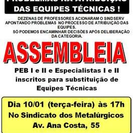 Cartaz assembleia