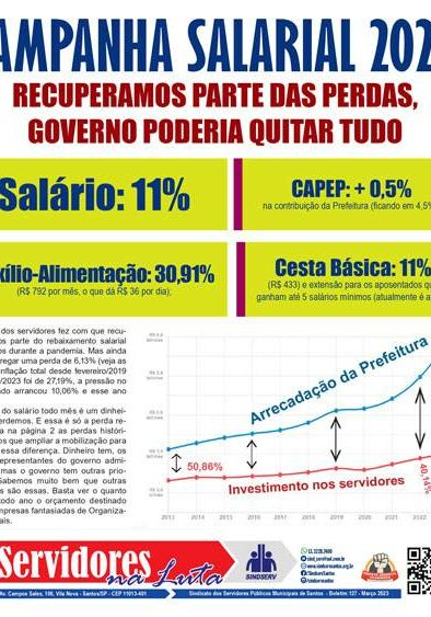 Boletim Servidores na Luta #127 (março de 2023)