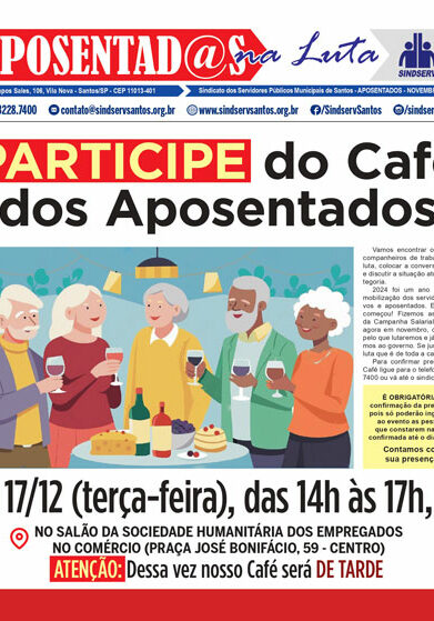 Boletim APOSENTADOS NA LUTA #04 (novembro de 2024)