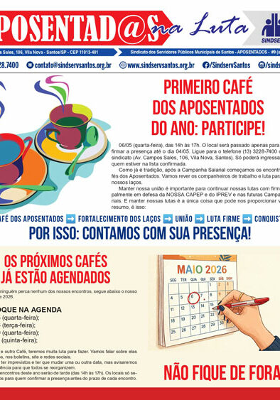 Boletim APOSENTADOS NA LUTA #9 (abril de 2026)