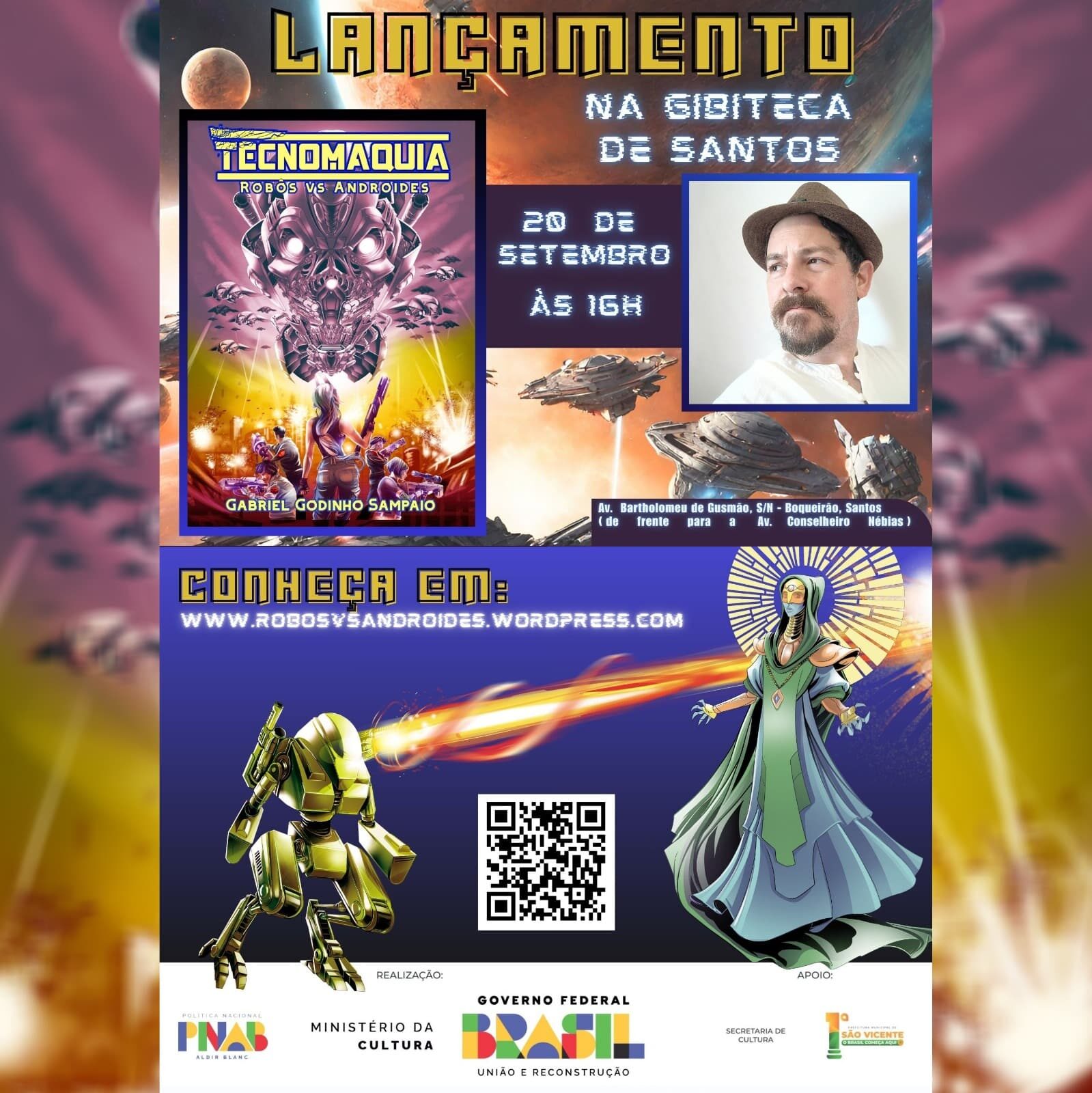 DICA CULTURAL_professor_da_rede_lança_HQ_de_ficção_científica