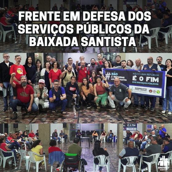 Frente em defesa dos Serviços Públicos da Baixada Santista
