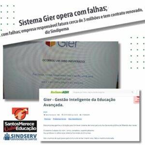 Problemas que o sistema GIER causou em prefeituras como Aracajú e Ribeirão das Neves