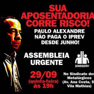 Cartaz da assembleia