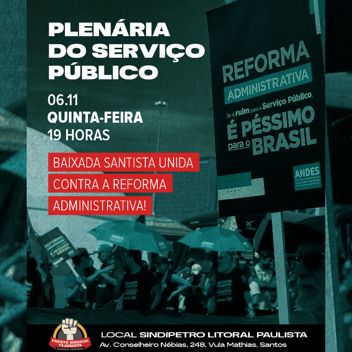 Plenária regional sobre a Reforma Administrativa